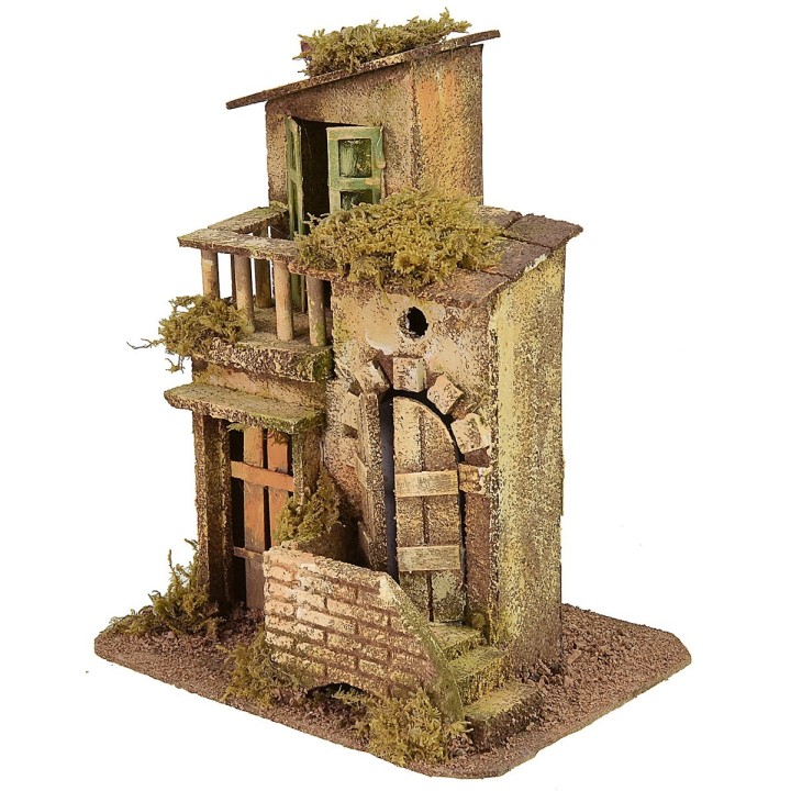 Casa con terrazzo cm 19x16x23 h