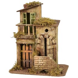 Casa con terraza cm 19x16x23 h