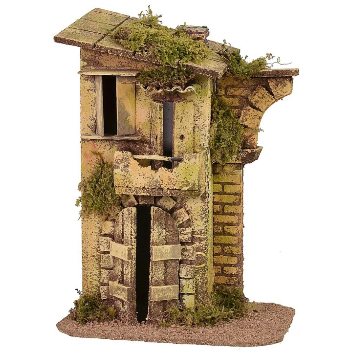 House with arch ruins cm 17x12,5x24 h