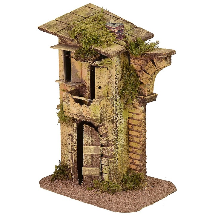 Casa con rudere di arco cm 17x12,5x24 h