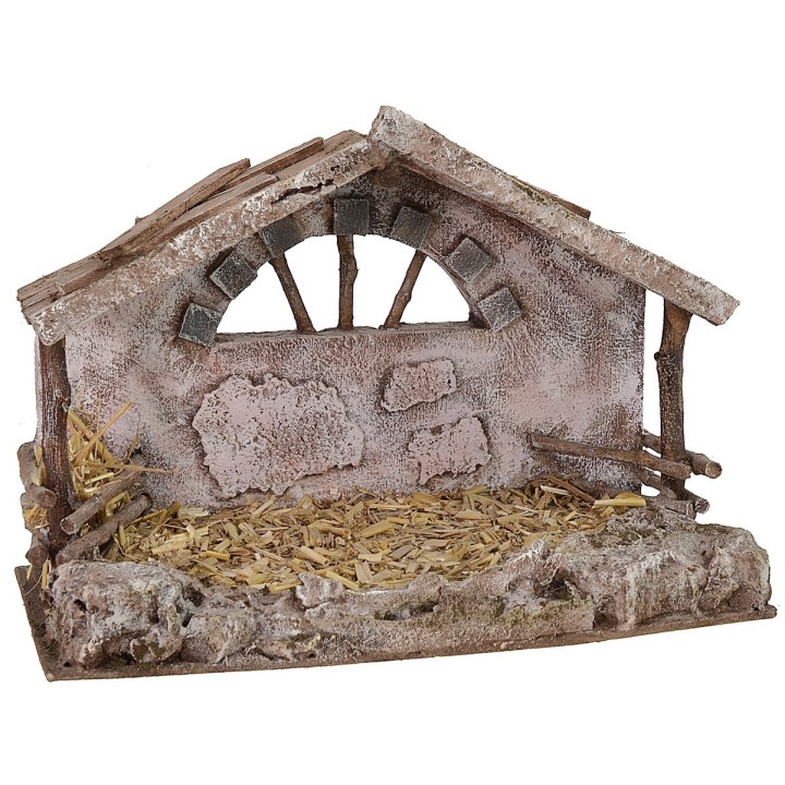 Capanna con mangiatoia cm 29x15x22 h