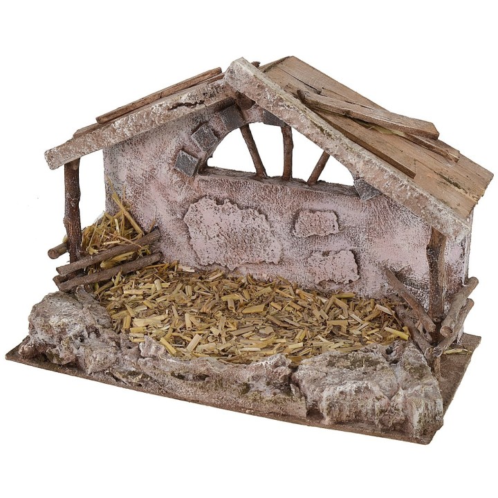 Capanna con mangiatoia cm 29x15x22 h