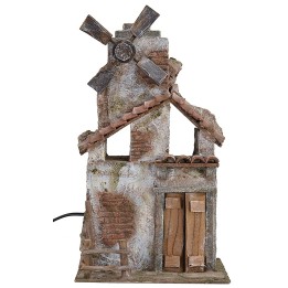 Mulino a vento funzionante cm 19,5x14,5x36,5 h