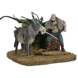 Man pulling the donkey series 10 cm Oliver double movement