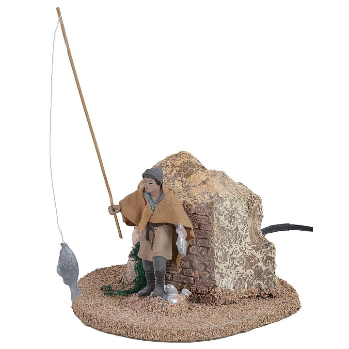 Pescatore in piedi serie 8 cm Oliver in movimento