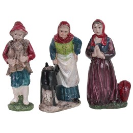 Set 3 soggetti 9 cm in resina