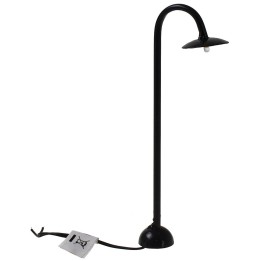 Farola de calle con LED 3V luz cálida h.13,5 cm