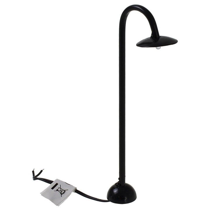 Farola de calle con LED 3V luz cálida h.13,5 cm
