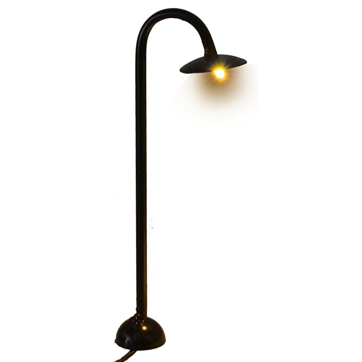 Farola de calle con LED 3V luz cálida h.13,5 cm