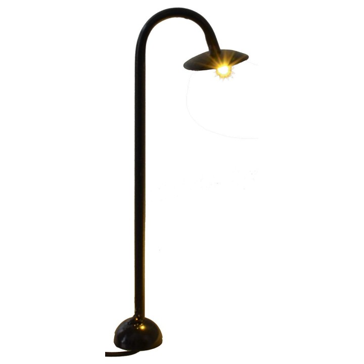 Street lamp with 3V warm light led h.13,5 cm