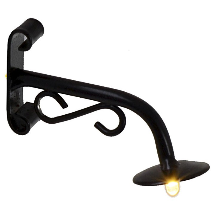 5.5 cm country lamppost with 3V warm light LED