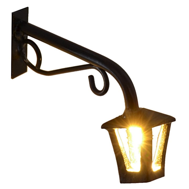 6 cm wall lamp with lantern and warm 3V led light