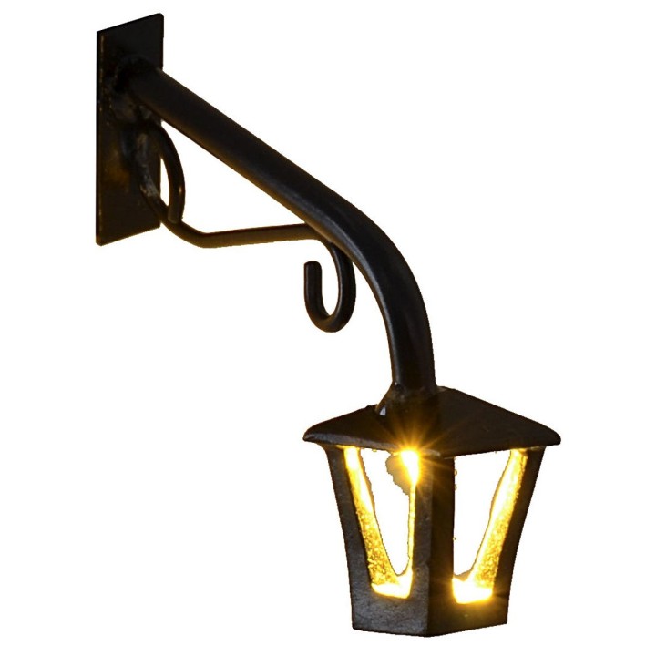 6 cm wall lamp with lantern and warm 3V led light