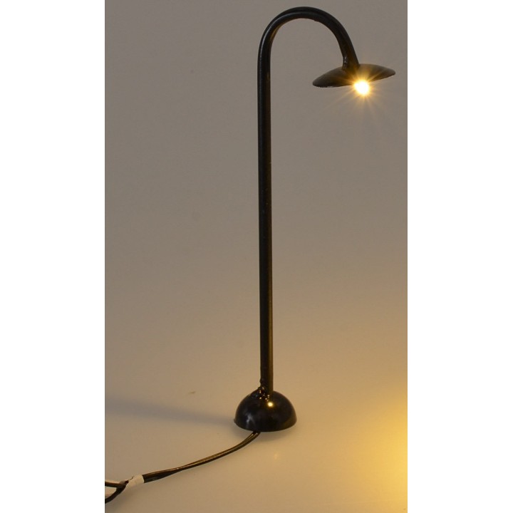 Farola de calle con LED 3V luz cálida h.13,5 cm