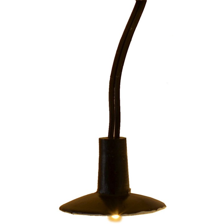 Farol colgante con plato redondo Ø 2,5 cm con luz LED cálida 3V