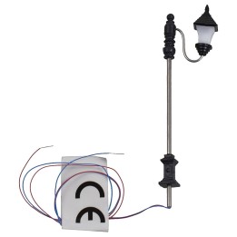 Farola de calle de 7 cm con linterna LED de 3V luz cálida