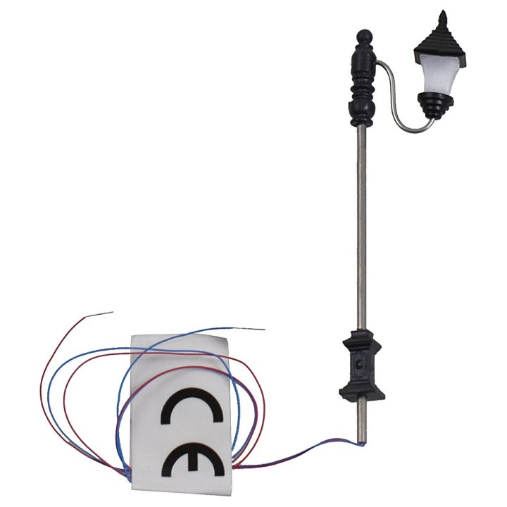 7 cm street lamp with 3V warm light led lantern