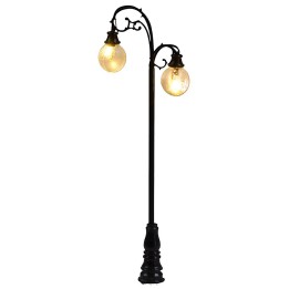 Farola de calle 8 cm con doble lámpara LED 3V luz cálida