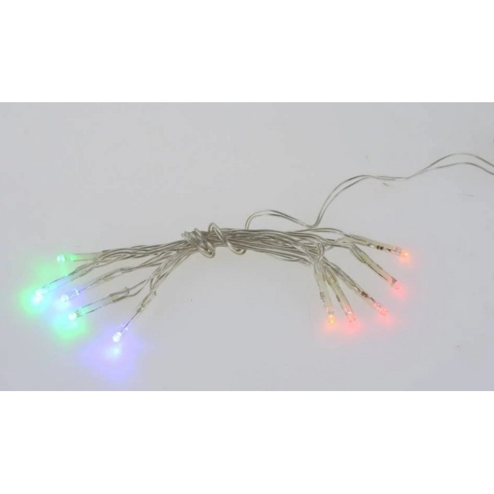 Cadena de 10 luces LED multicolor a batería