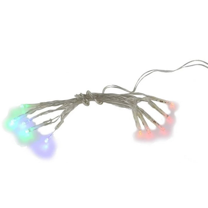 Catena 10 led Multicolore a batteria