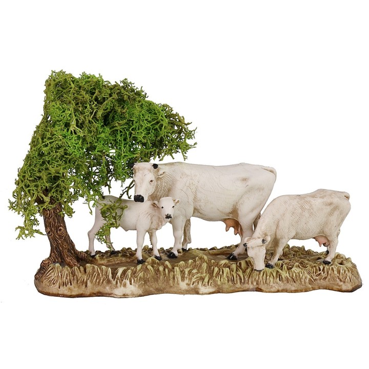 Grupo de vacas con ternero serie 8 cm Landi Moranduzzo
