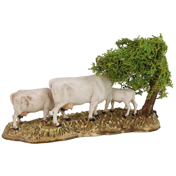 Grupo de vacas con ternero serie 8 cm Landi Moranduzzo