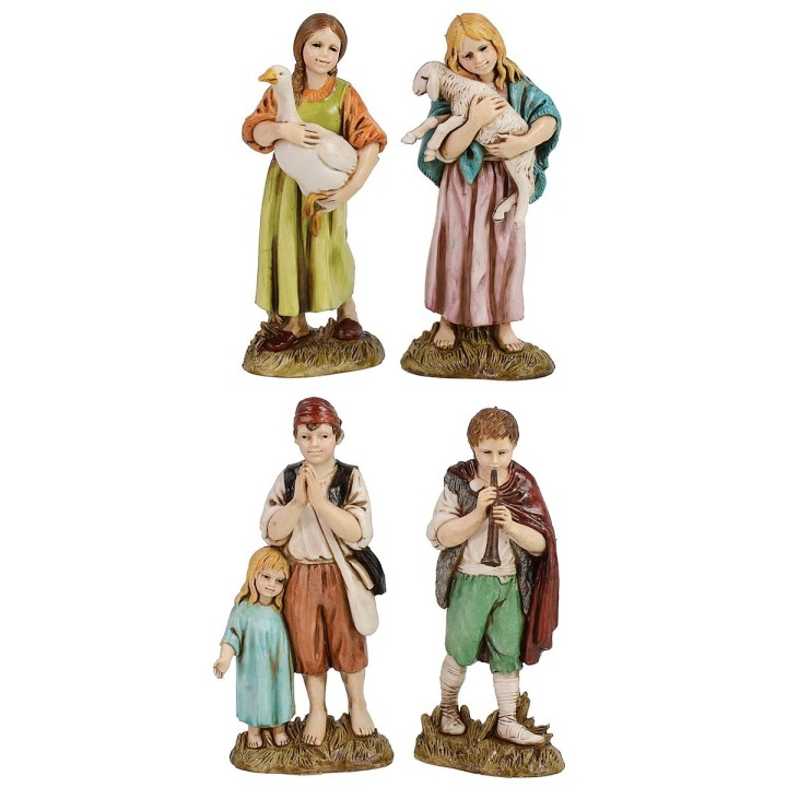 Set 4 bambini serie 12 cm Landi Moranduzzo