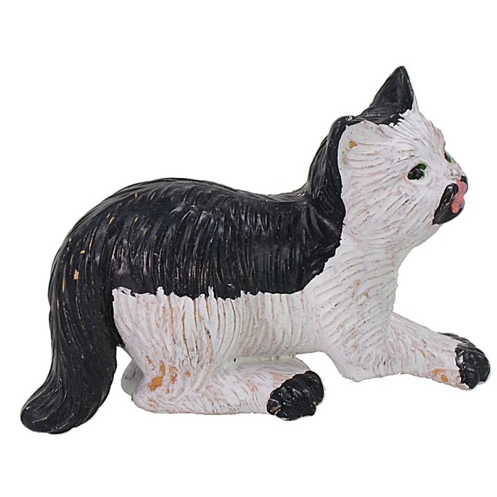 Gatto bianco e nero in pvc