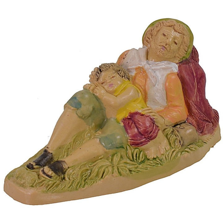 Durmiente con niño serie 10 cm lux en pvc