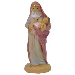 Oriental woman with baby 10 cm lux in pvc