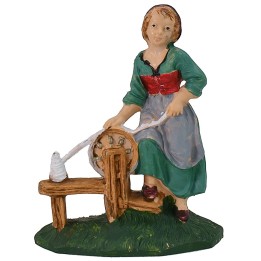 Mujer en el huso 10 cm color en pvc