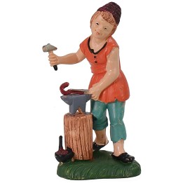 Herrero de 10 cm de color en PVC