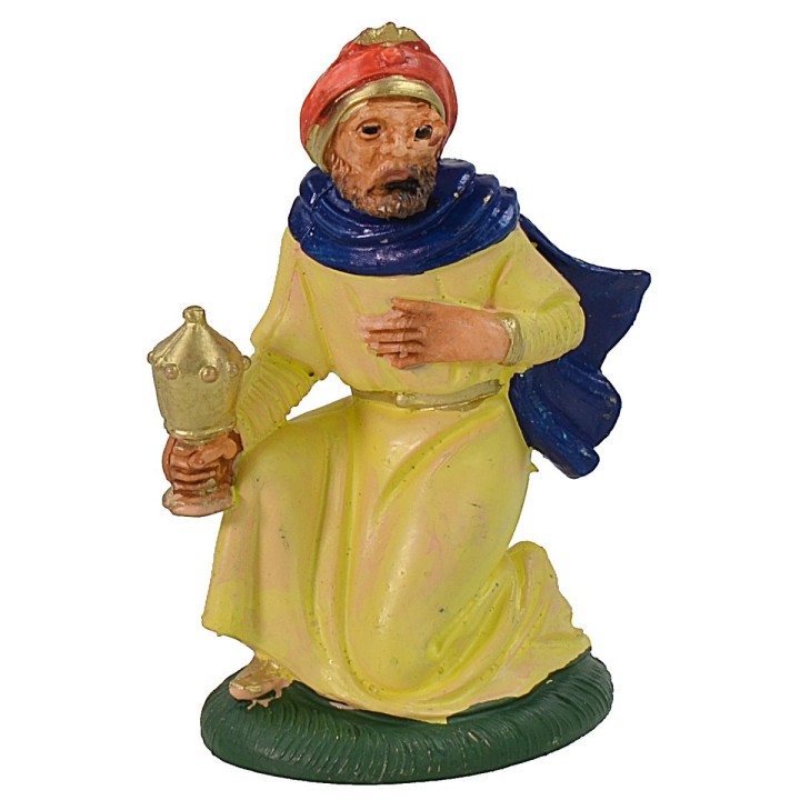 Tres Reyes Magos 10 cm color en pvc