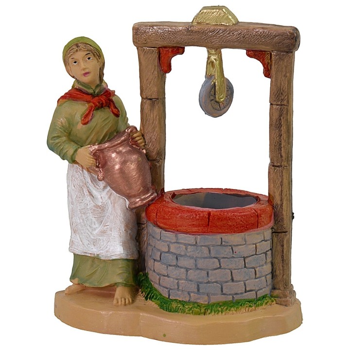 Woman at the well 10 cm lux in pvc