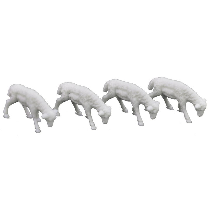 Set 12 Pecore per presepe cm 2x1,5 - Cod. 