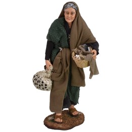 Vecchia con cesti 30 cm Pigini