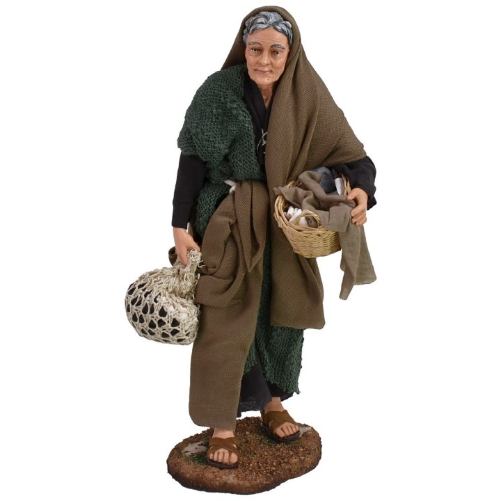 Vecchia con cesti 30 cm Pigini