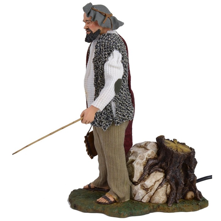 Shepherd with double movement stick 30 cm Pigini