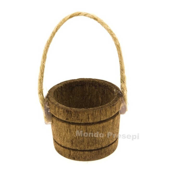 Tinozza in legno con corda ø 2,5 cm
