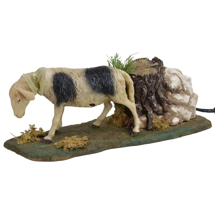Spotted sheep in movement for 30 cm statues