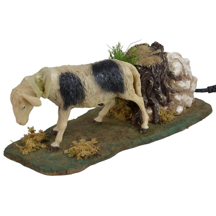 Spotted sheep in movement for 30 cm statues