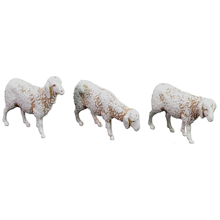 Set of 6 Landi sheep for statues cm 8