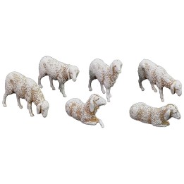 Set 6 pecore Landi per statue cm 8