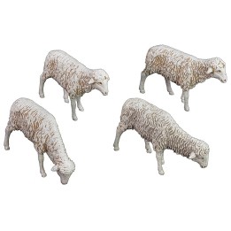 Set of 4 Landi Moranduzzo sheep for statues 12 cm