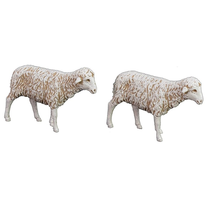 Set of 4 Landi Moranduzzo sheep for statues 12 cm