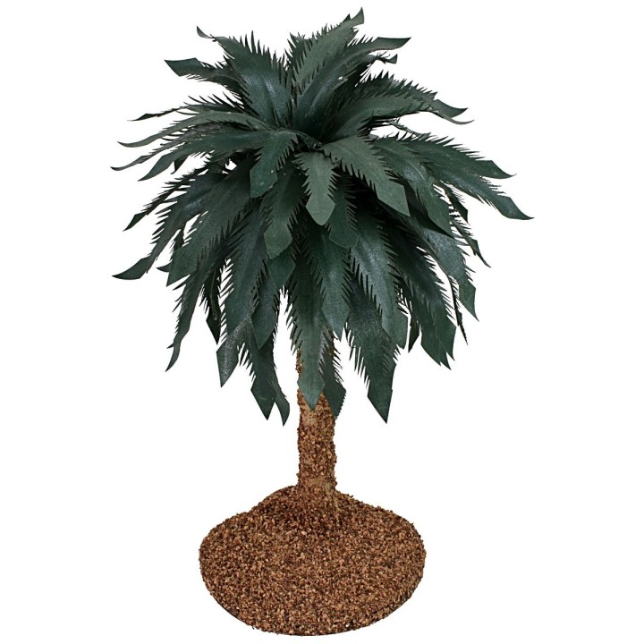 Palm tree with malleable leaves h 28cm