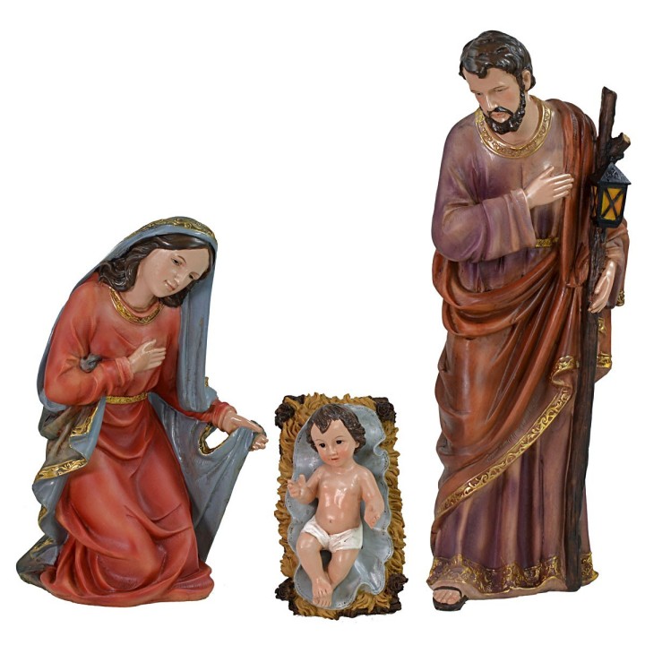 Nativity 3 subjects in resin series 40 cm