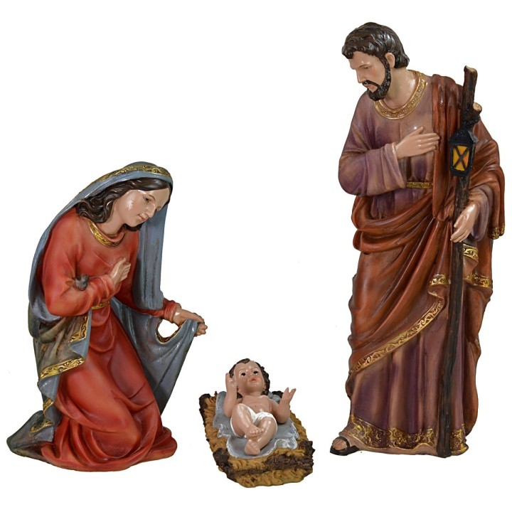 Natività 3 soggetti in resina serie 40 cm