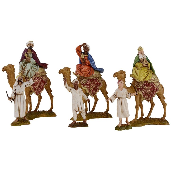 Three Magi on camel with camel drivers series 10 cm Landi