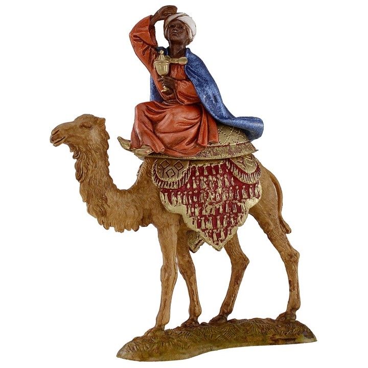 Tres Reyes Magos en camello serie 10 cm Landi Moranduzzo